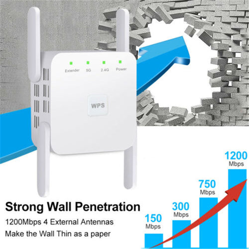 AC1200M dual band repeater wireless signal amplifier 5G high-power extender wifi repeater